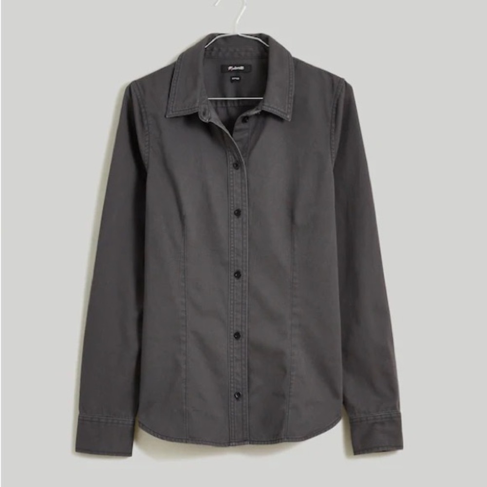Madewell Gray Fitted Shirt